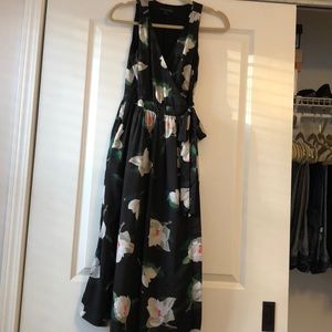 Banana Republic midi wrap dress